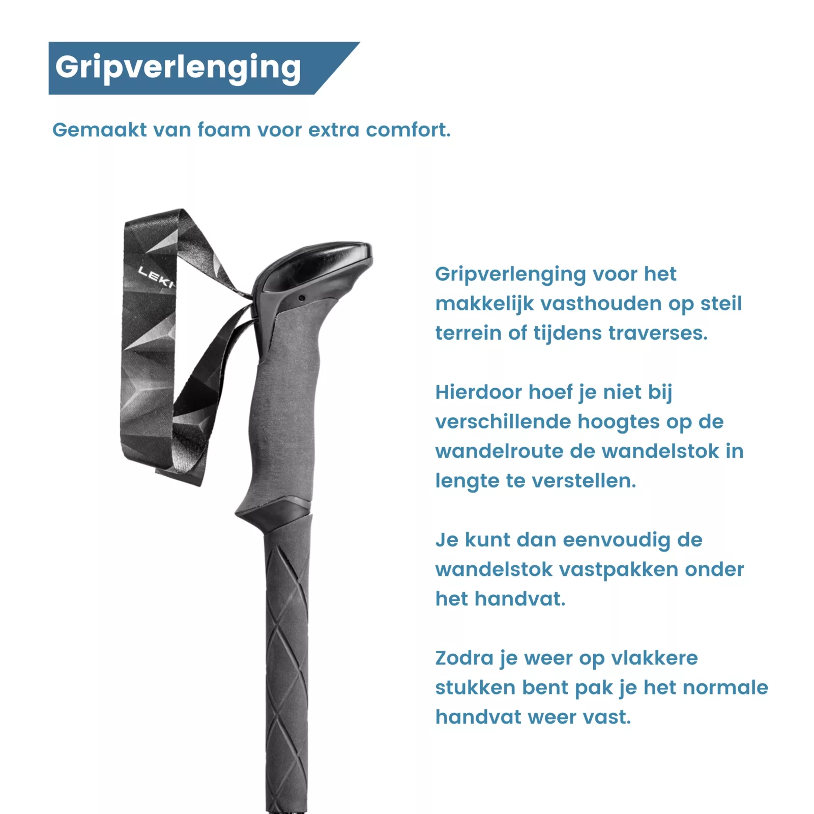 gripverlenging handvat makalu trekkingstokken