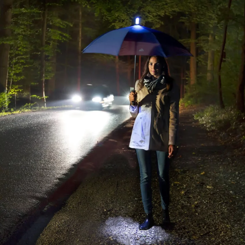 wandelstok zwart met led verlichting