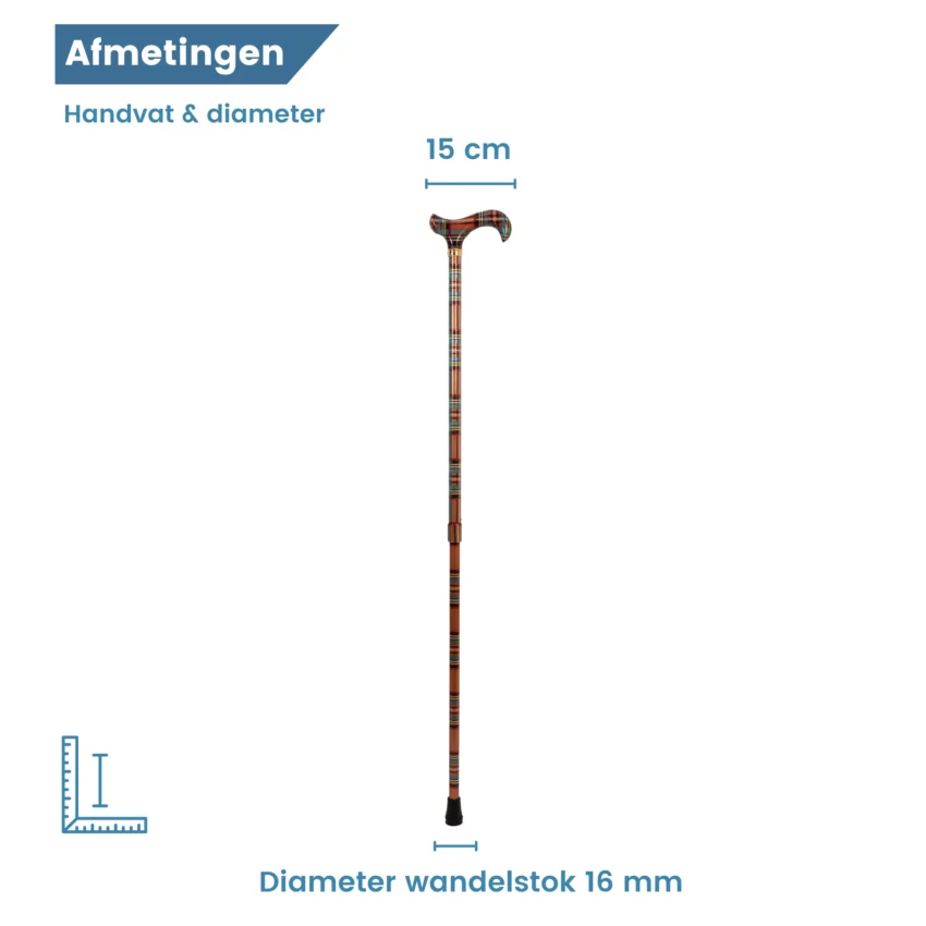 diameter wandelstok