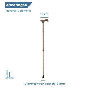 diameter wandelstok