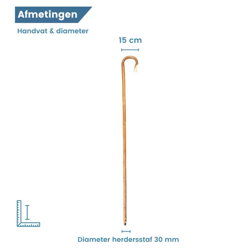 staf voor herder afmetingen