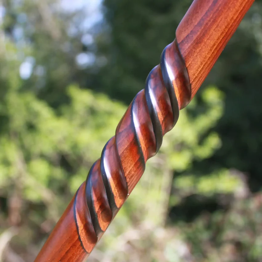 wandelstokken beukenhout spiraal