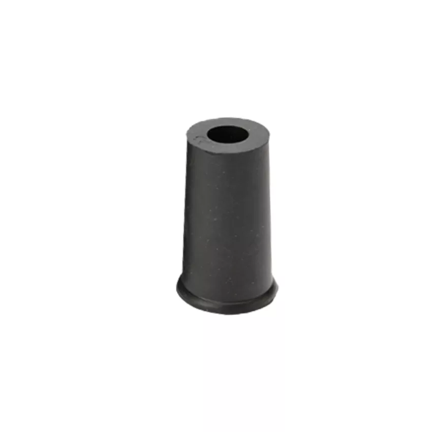 dop wandelstok zwart rond 10 mm