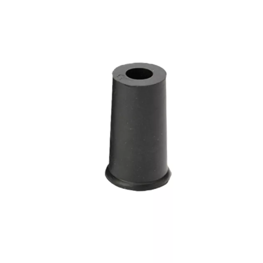 dop wandelstok zwart rond 12 mm