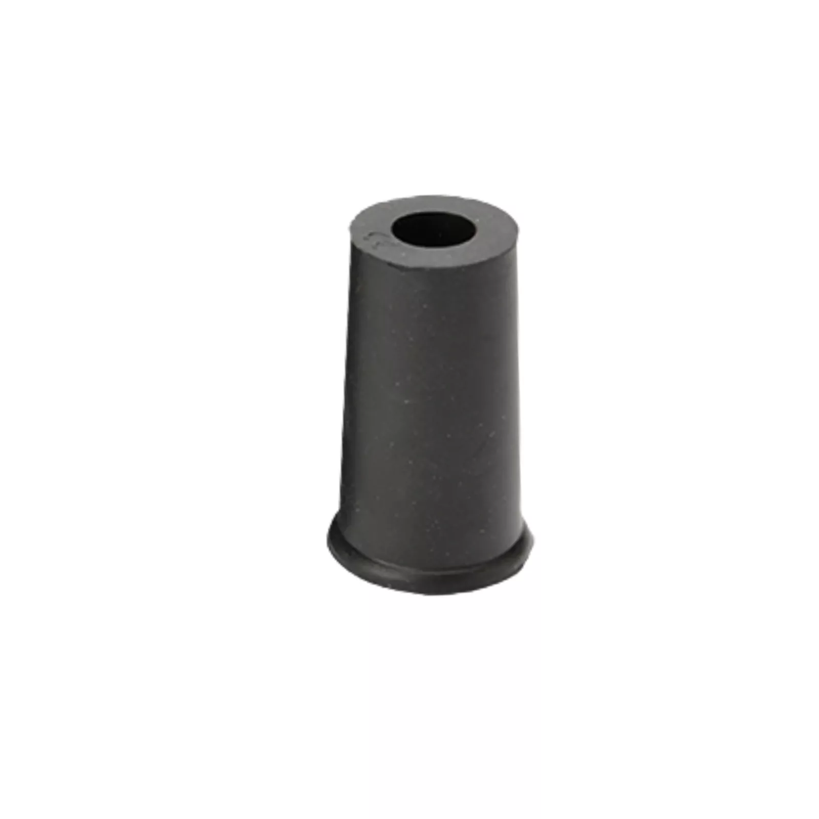 dop wandelstok zwart rond 12 mm