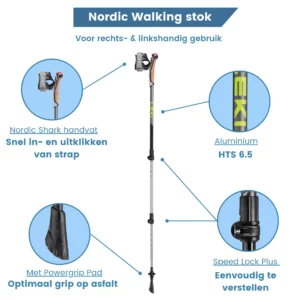 nordic walking stok traveller alu verstelbaar