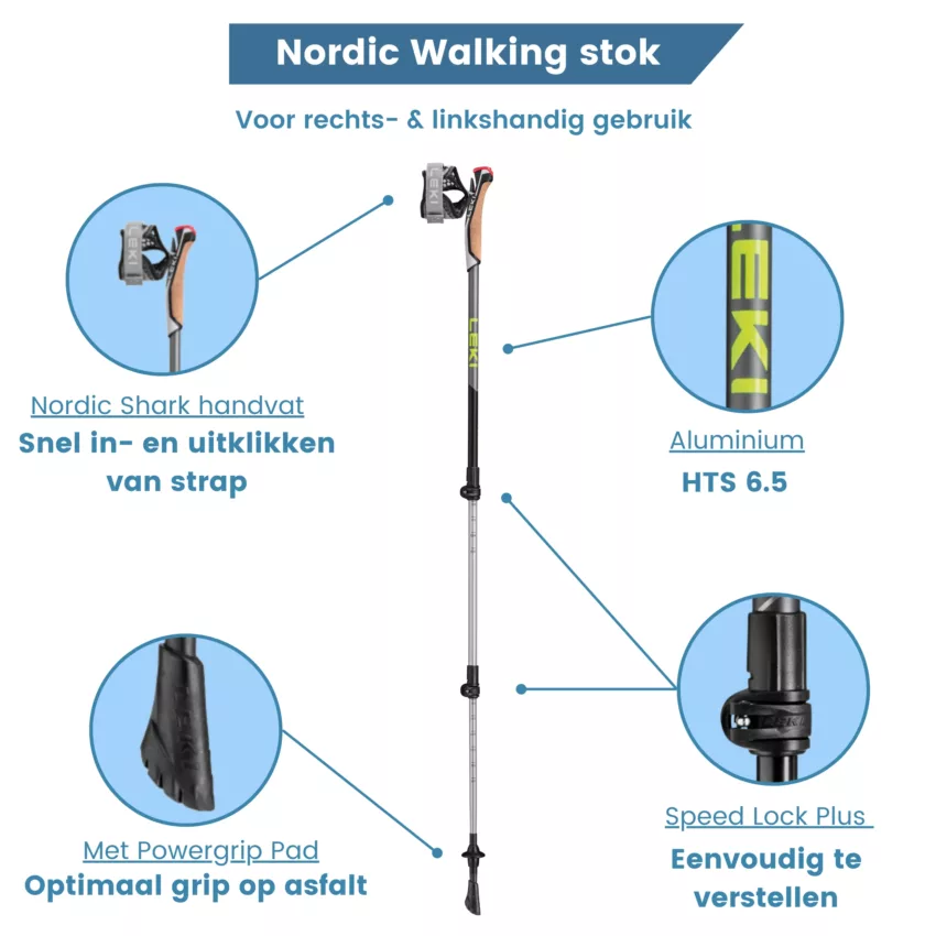 nordic walking stok traveller alu verstelbaar