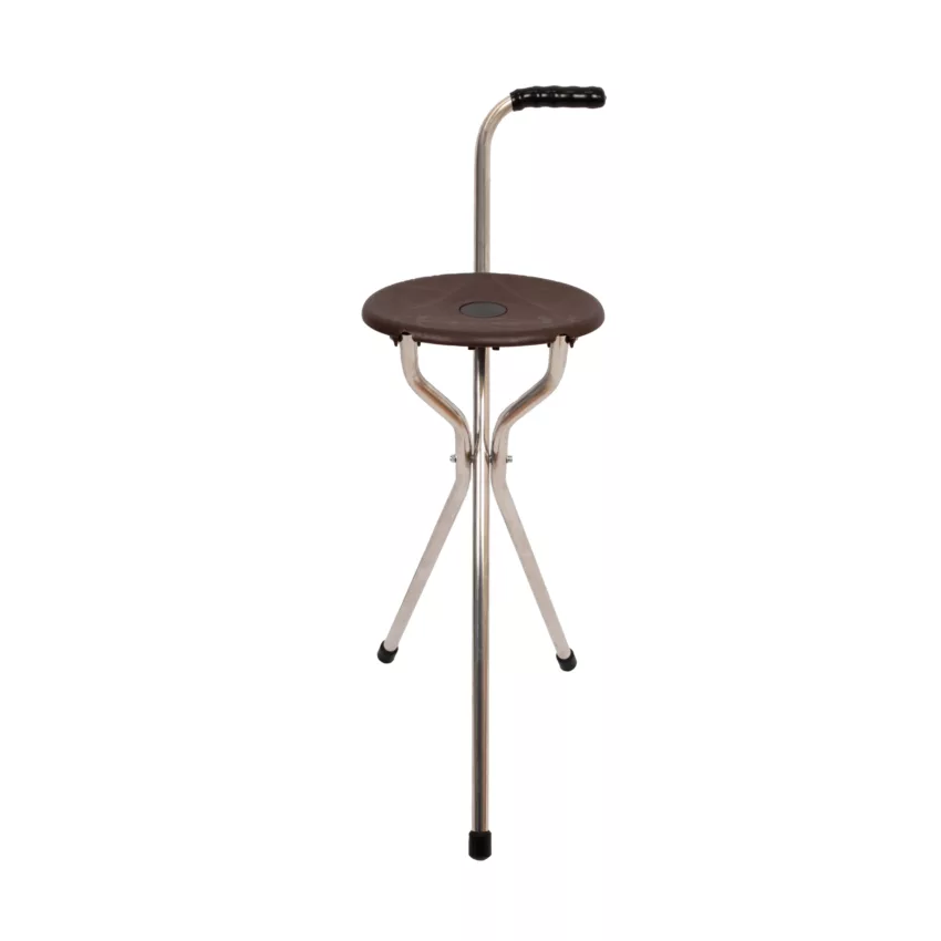 garcia wandelstok met zit driepoot trio maxi bruin sfeer