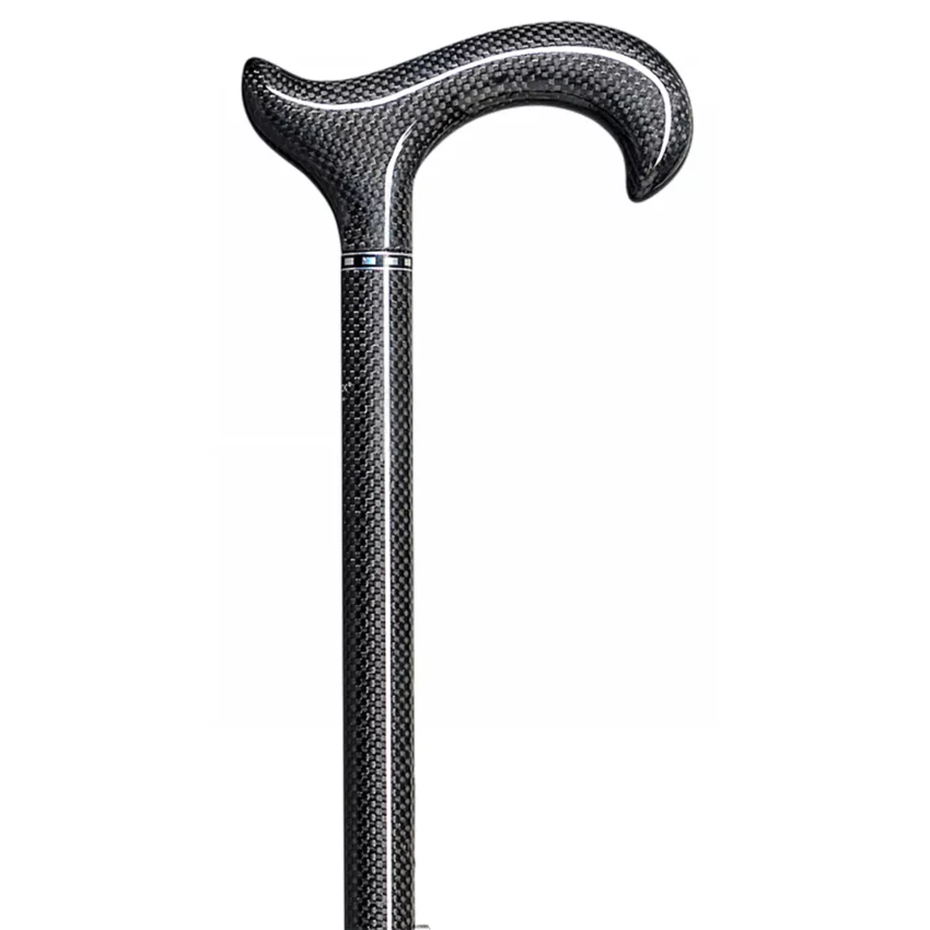 zwarte wandelstok carbon