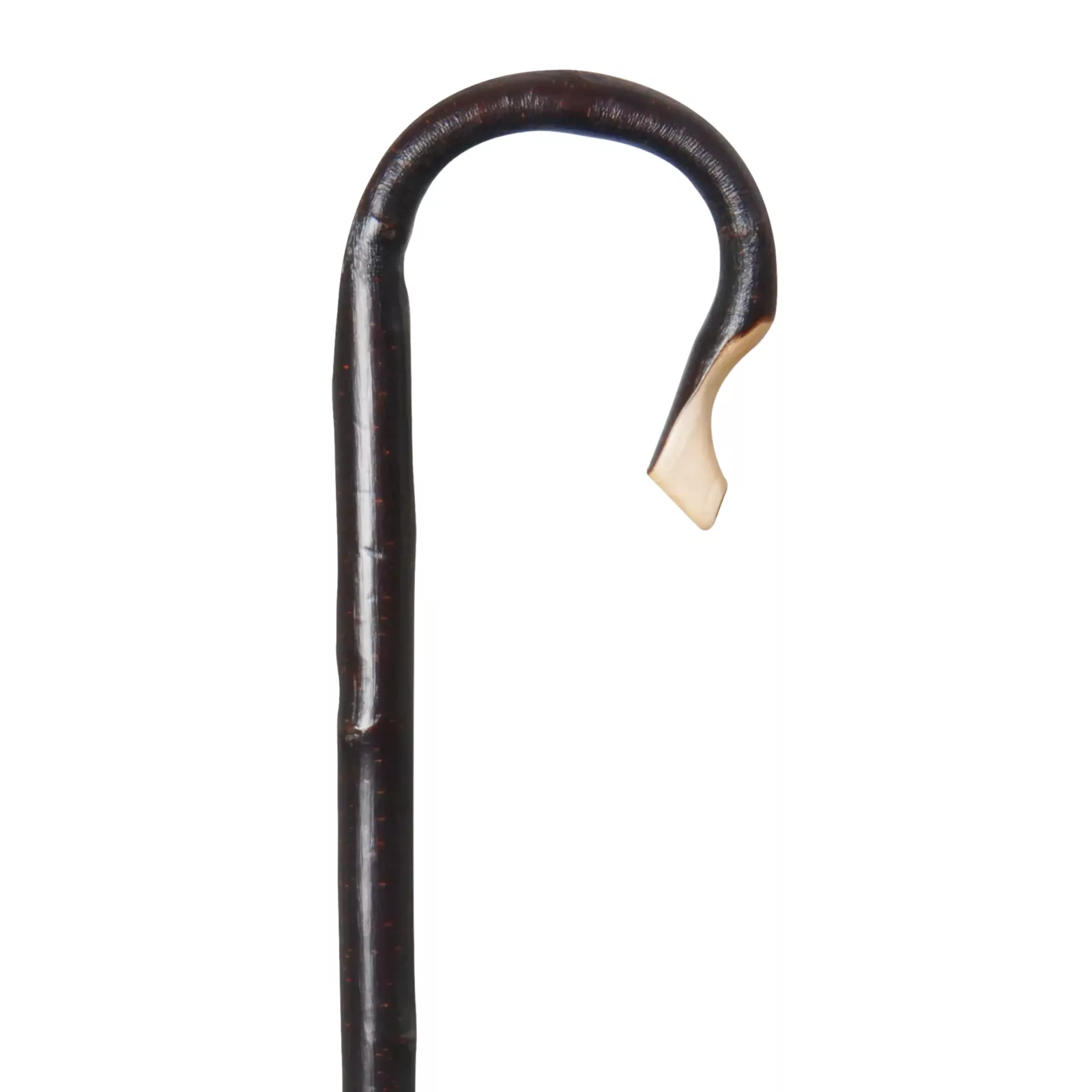 herdersstok kastanjehout met schors 137 cm