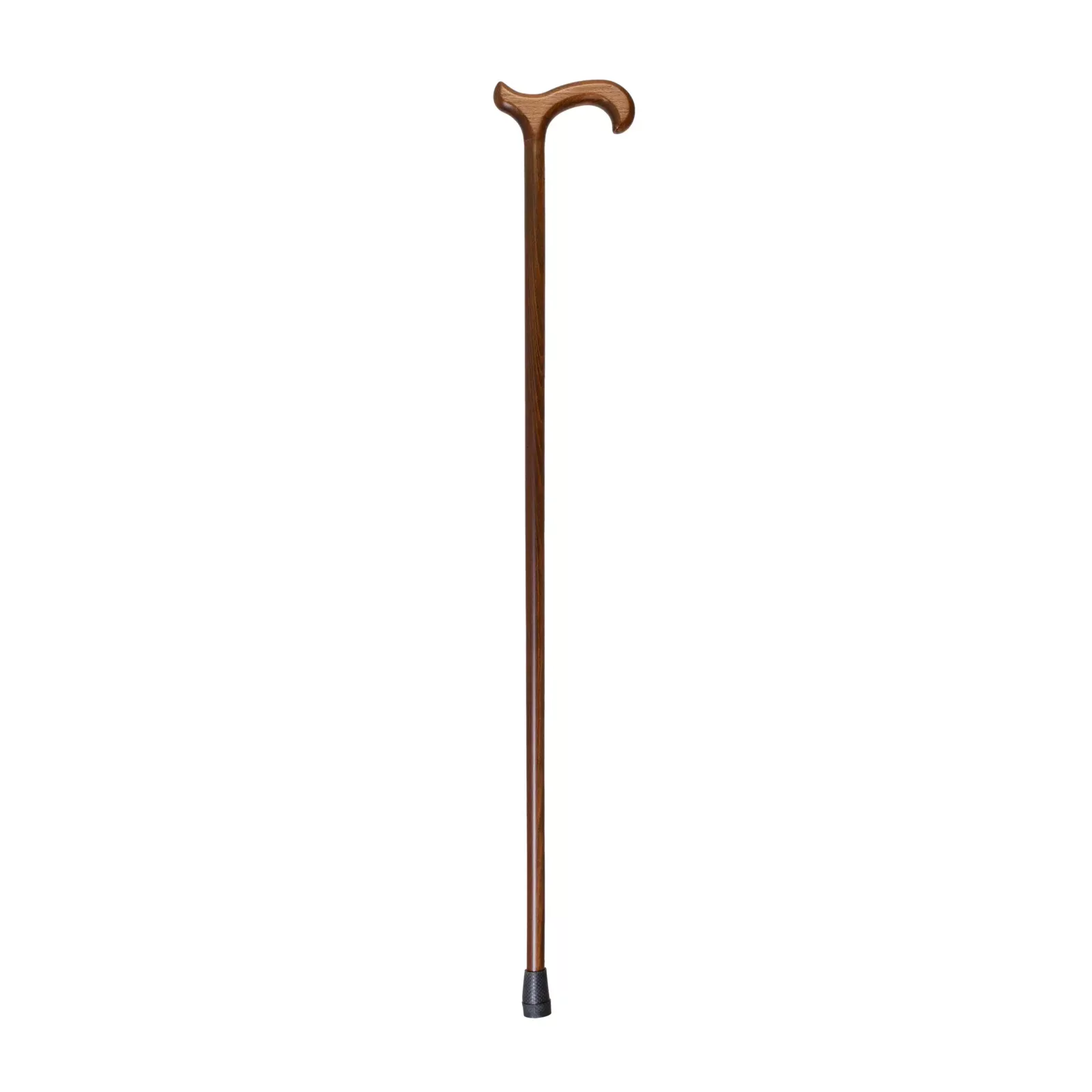 houten wandelstok bruin derby handvat