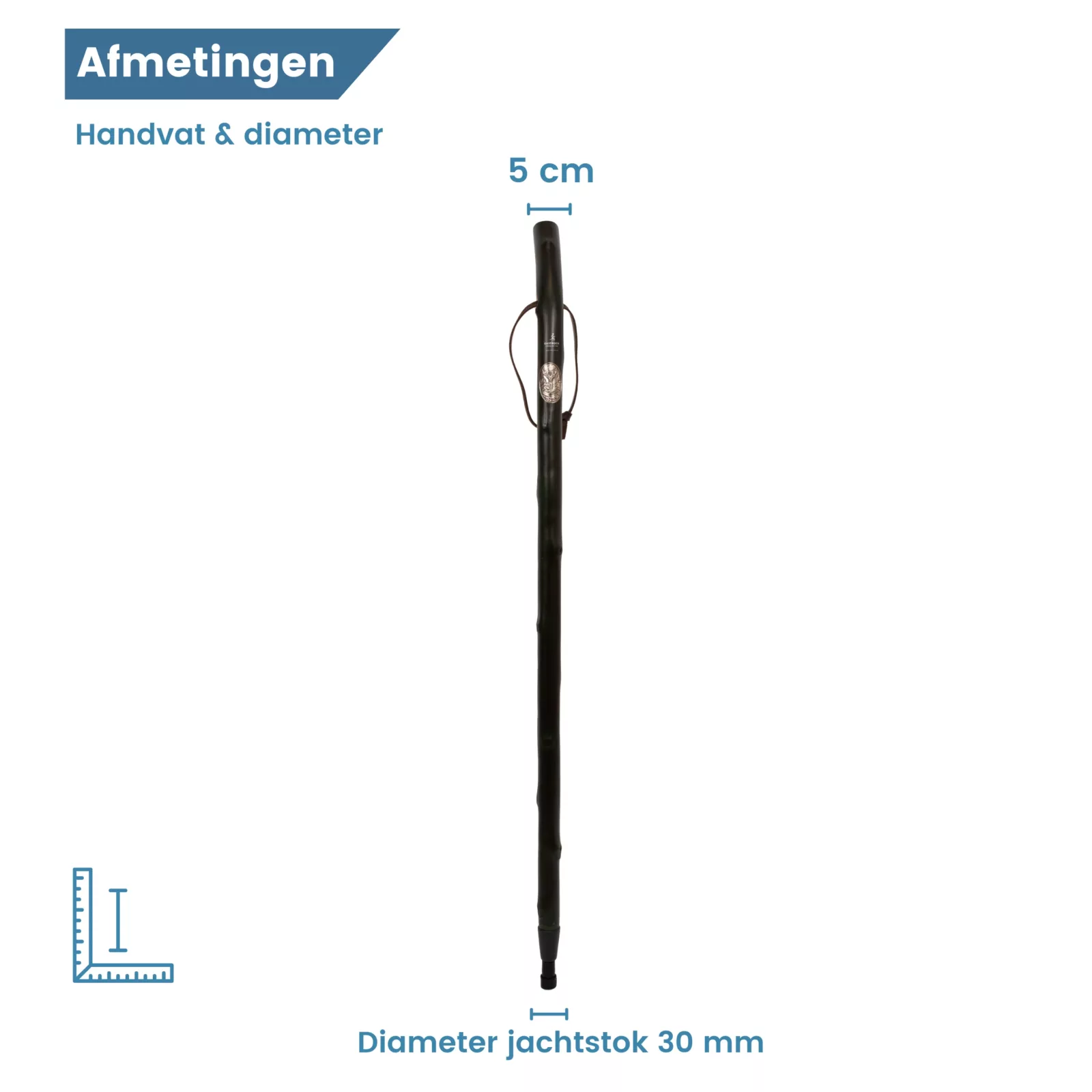 jagersstok afmetingen