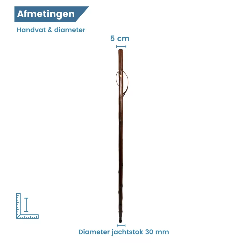 gastrock jachtstok labrador retriever kastanjehout afmetingen