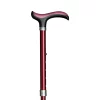 Gastrock Uitschuifbare wandelstok - Bordeaux rood - Zacht - Derby handvat