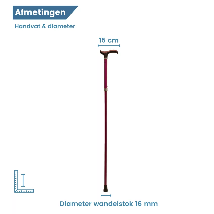 diameter wandelstok