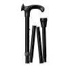 Gastrock Wandelstok ergonomisch - Opvouwbaar - Zwart - Relax-grip - Rechts