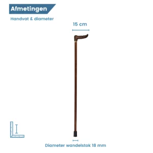 anatomische wandelstok soft touch diameter