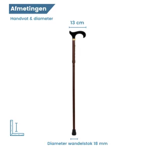 diameter loopstok brons
