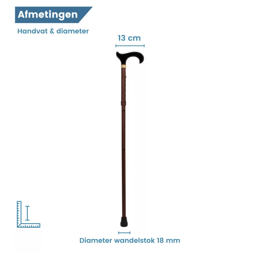 diameter loopstok brons