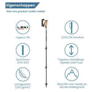lichtgewicht wandelstok voor in de bergen