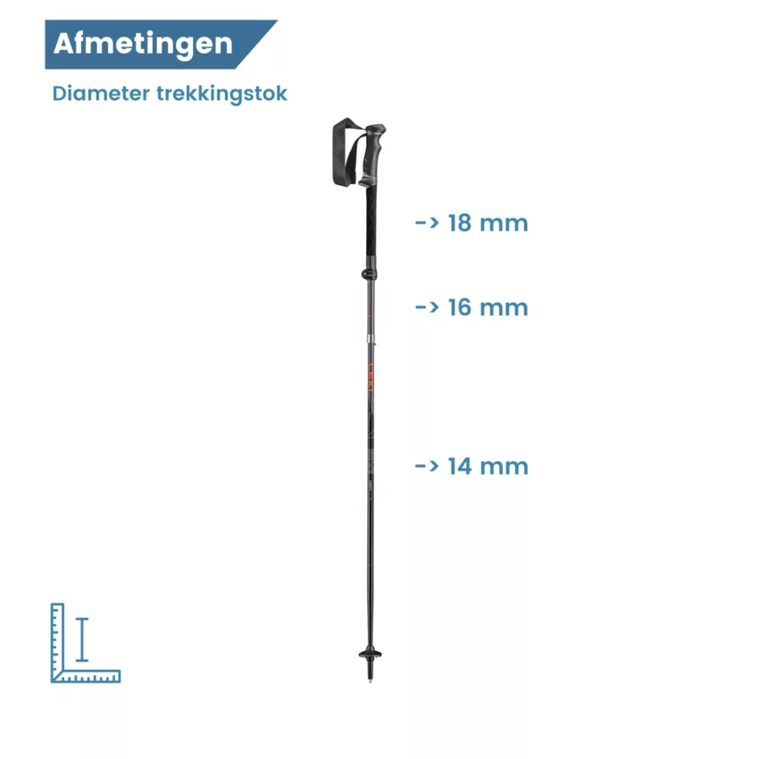 hike stokken legacy opvouwbaar diameter