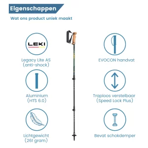 hikestokken legacy antishock lichtgewicht eigenschappen