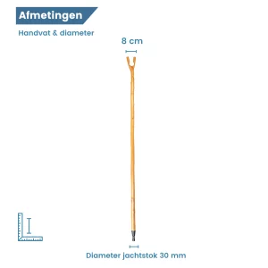 jachtstok kastanjehout 122 cm diameter