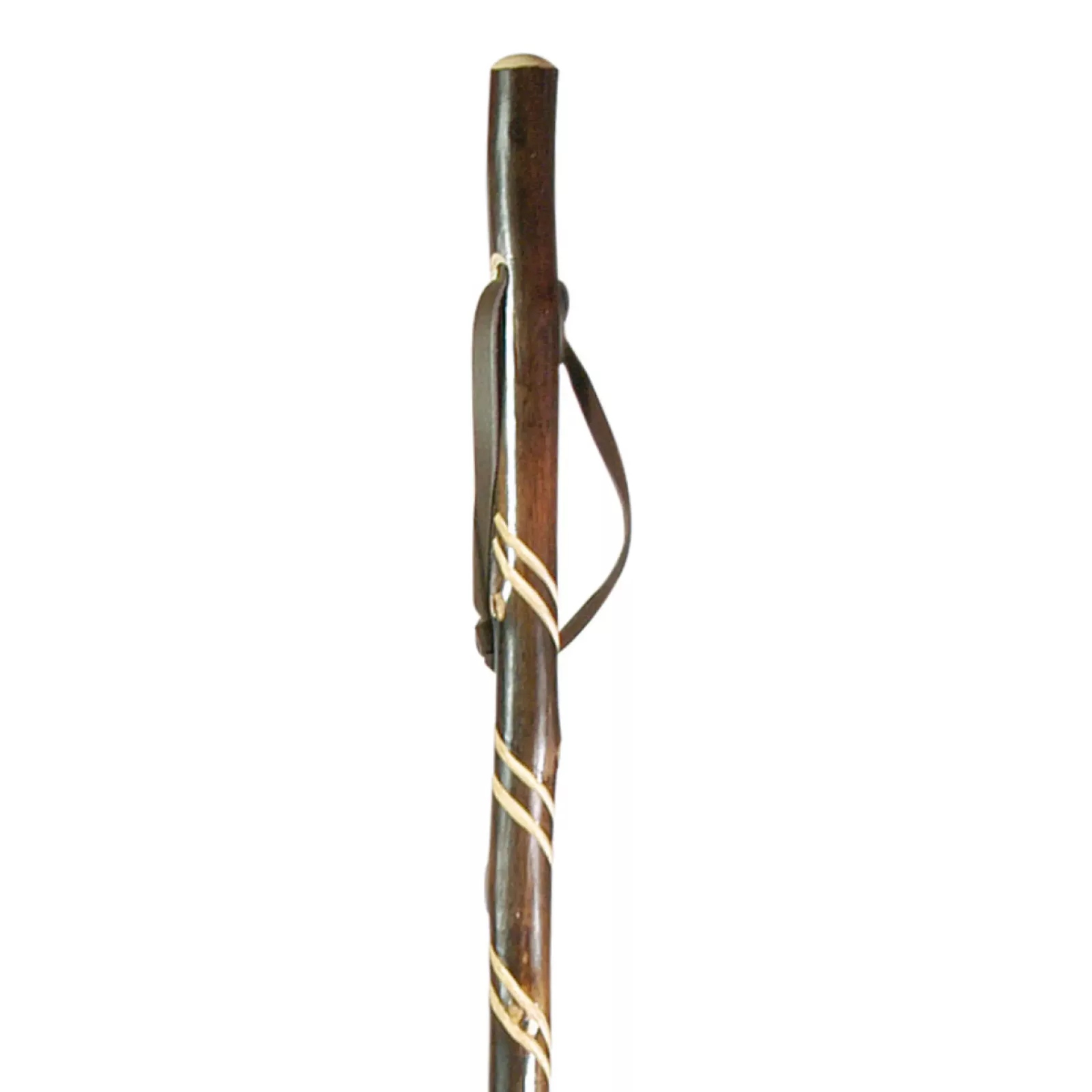 jachtstok kasjtanjehout met spiraal 122 cm