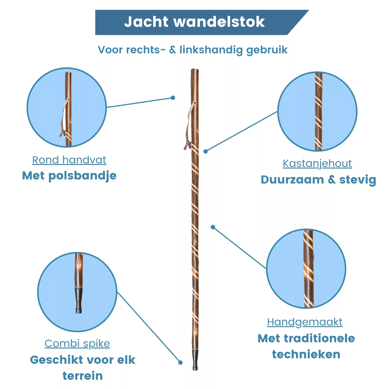 jachtstok spiraal 122 cm usp