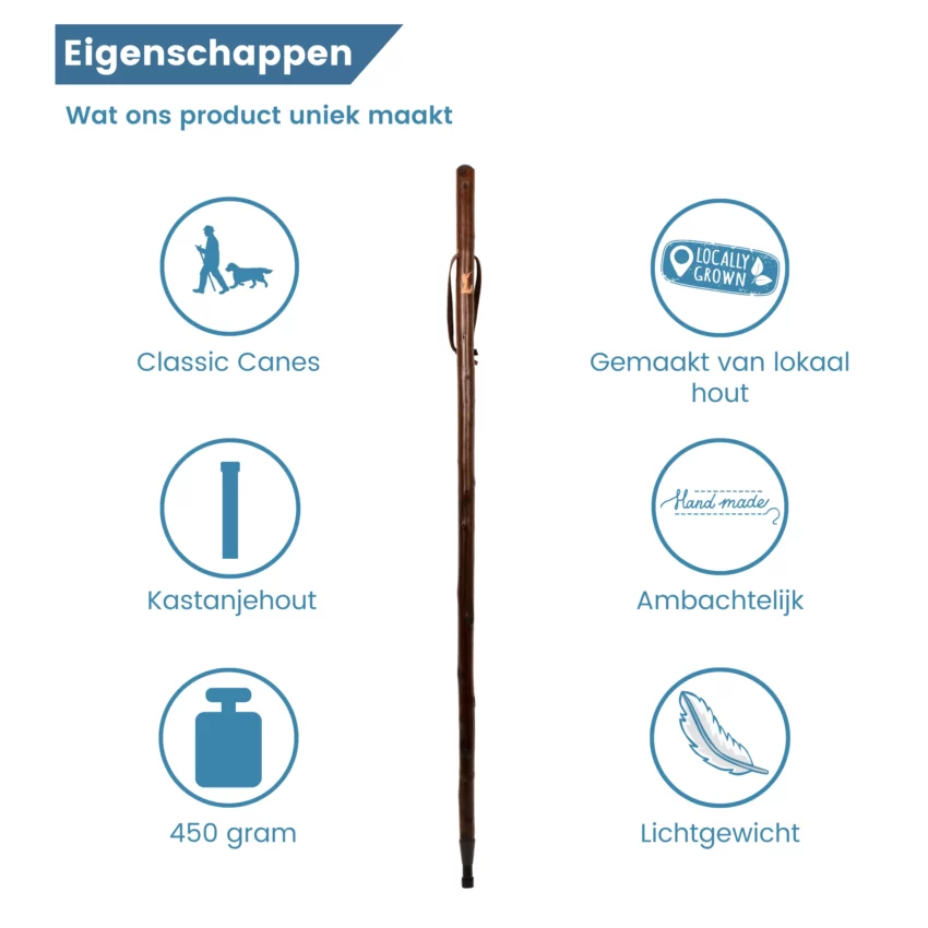 eigenschappen jagersstok schietende man met hond