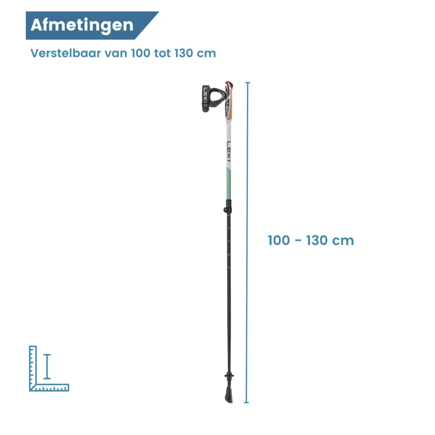 nordic walking stok spin shark sl groen afmetingen