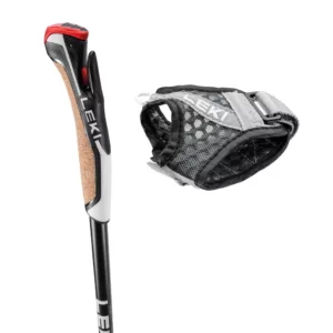 nordic walking stokken flash carbon 100 cm handschoen
