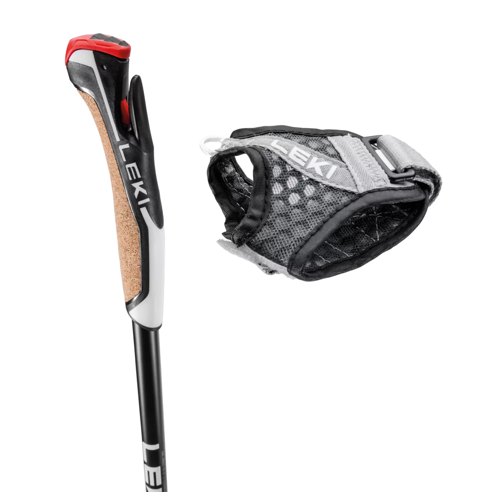 nordic walking stokken flash carbon 100 cm handschoen