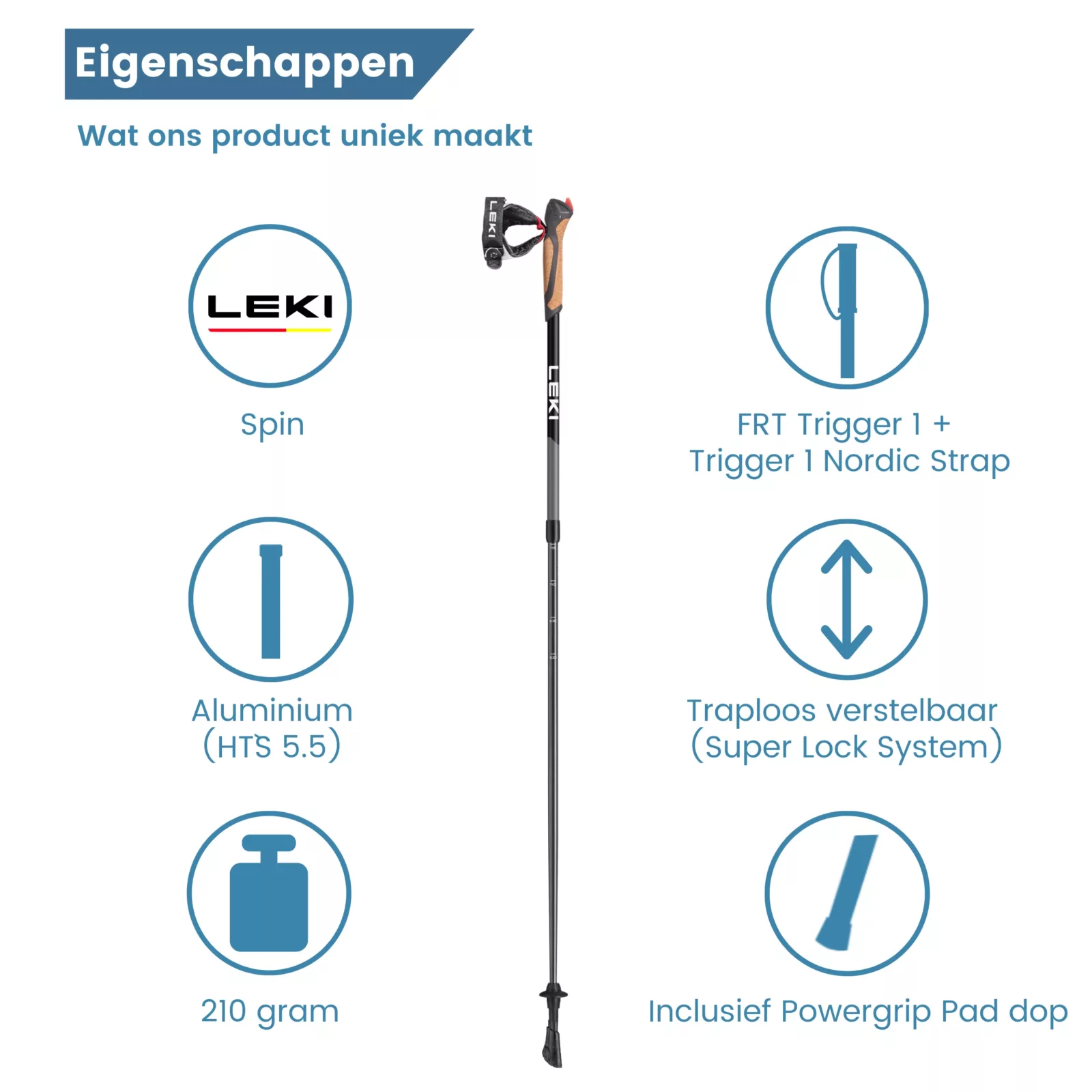 nordic walking stok spin ups