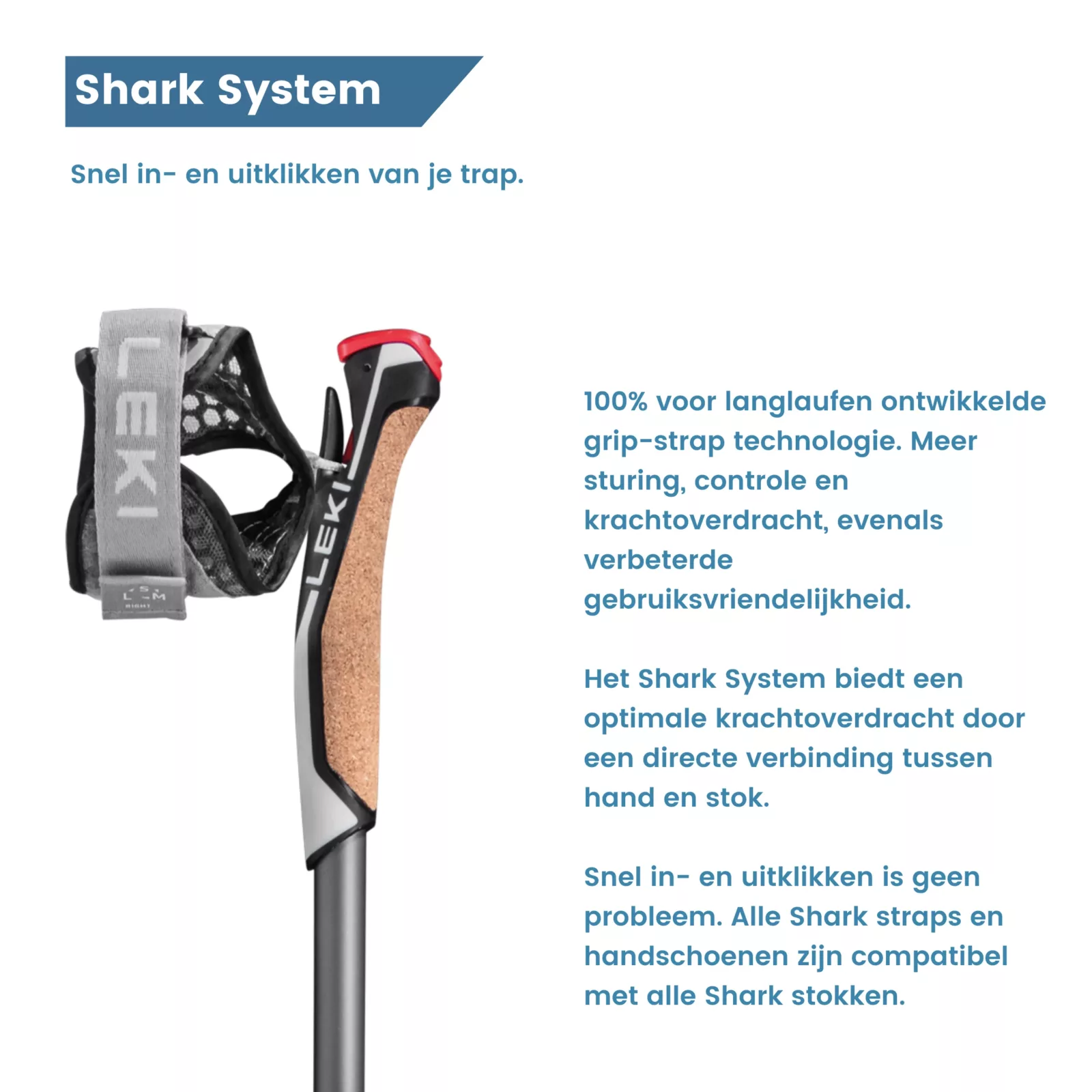 shark System handvat carbon wandelstok traveller