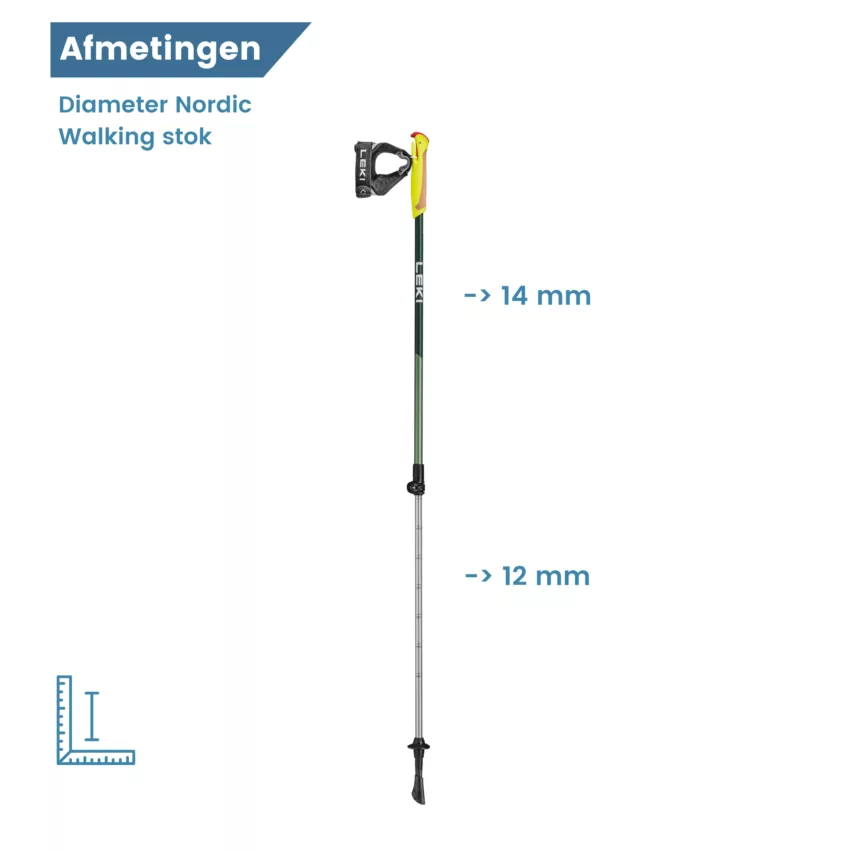 diameter wandelstok