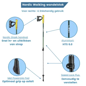 Nordic walking wandelstok eigenschappen