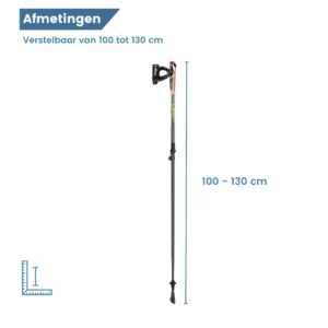 diameter nordic walking stok