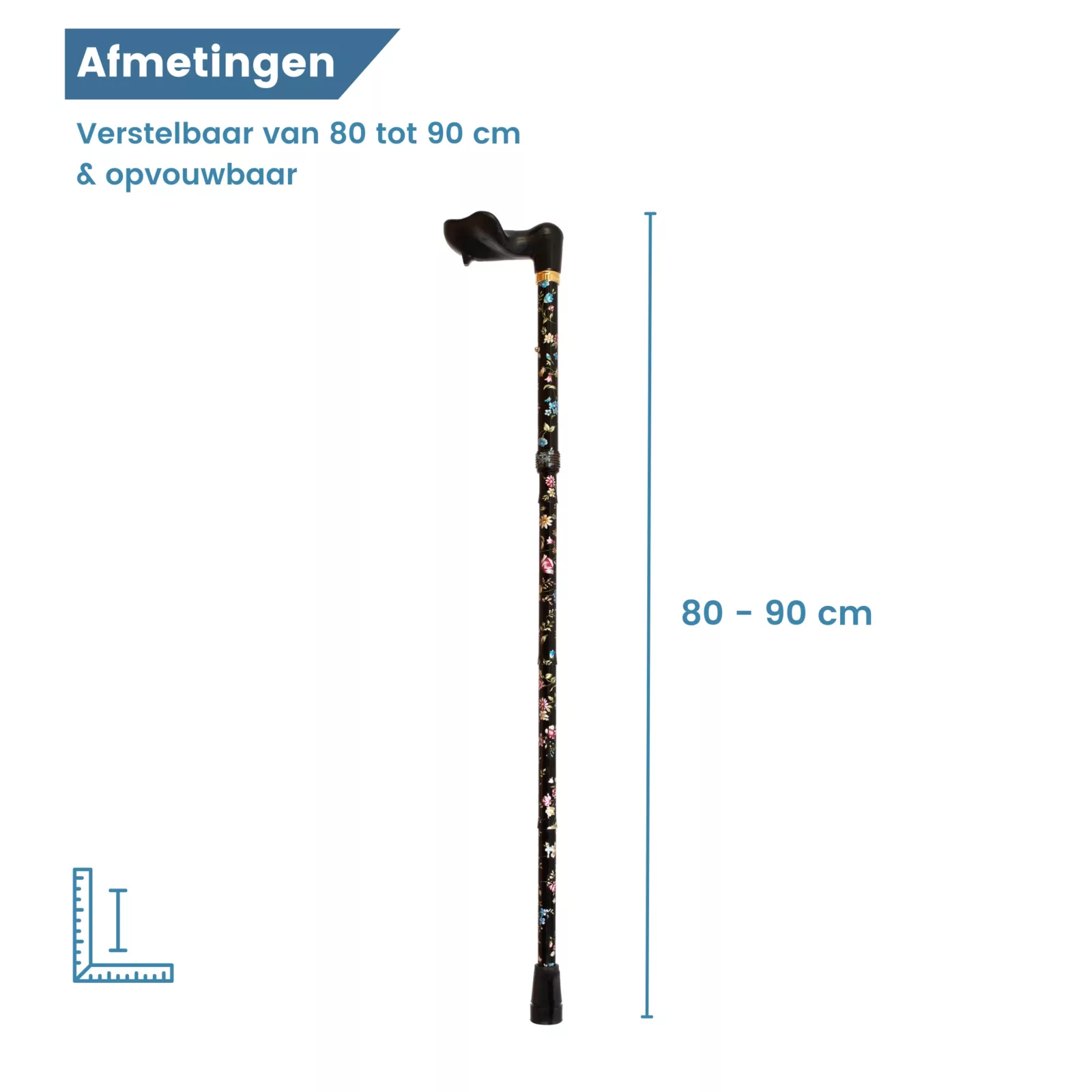 lengte wandelstok 80 tot 90 cm