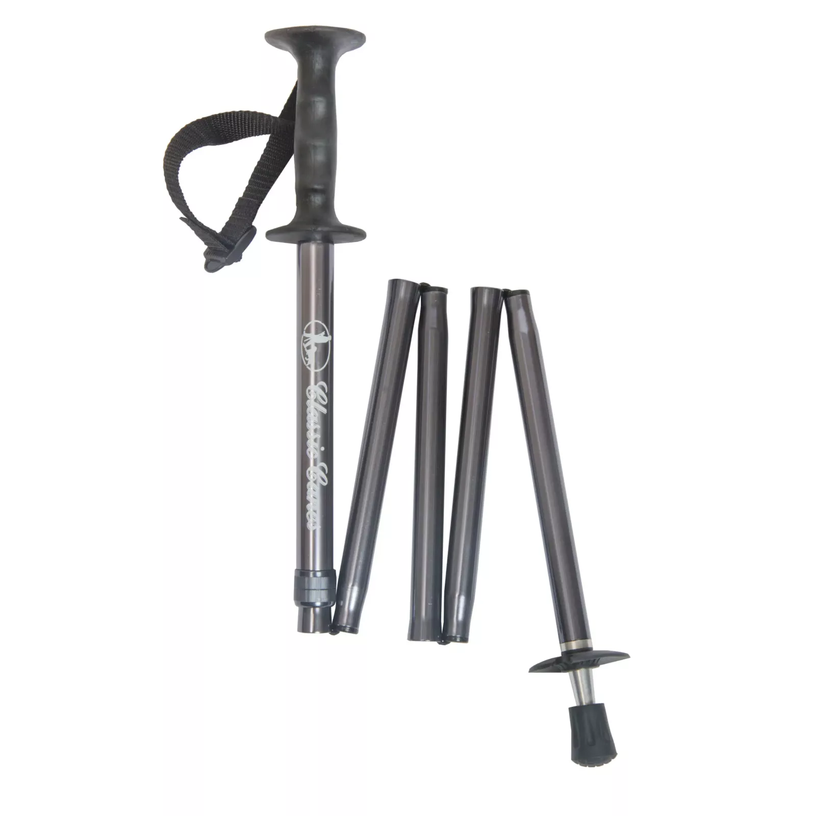 opvouwbare trekkingstok grijs
