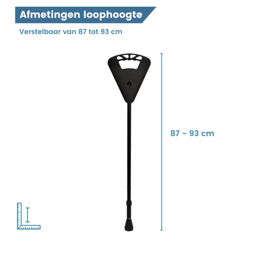 afmetingen loophoogte zitstok zwart