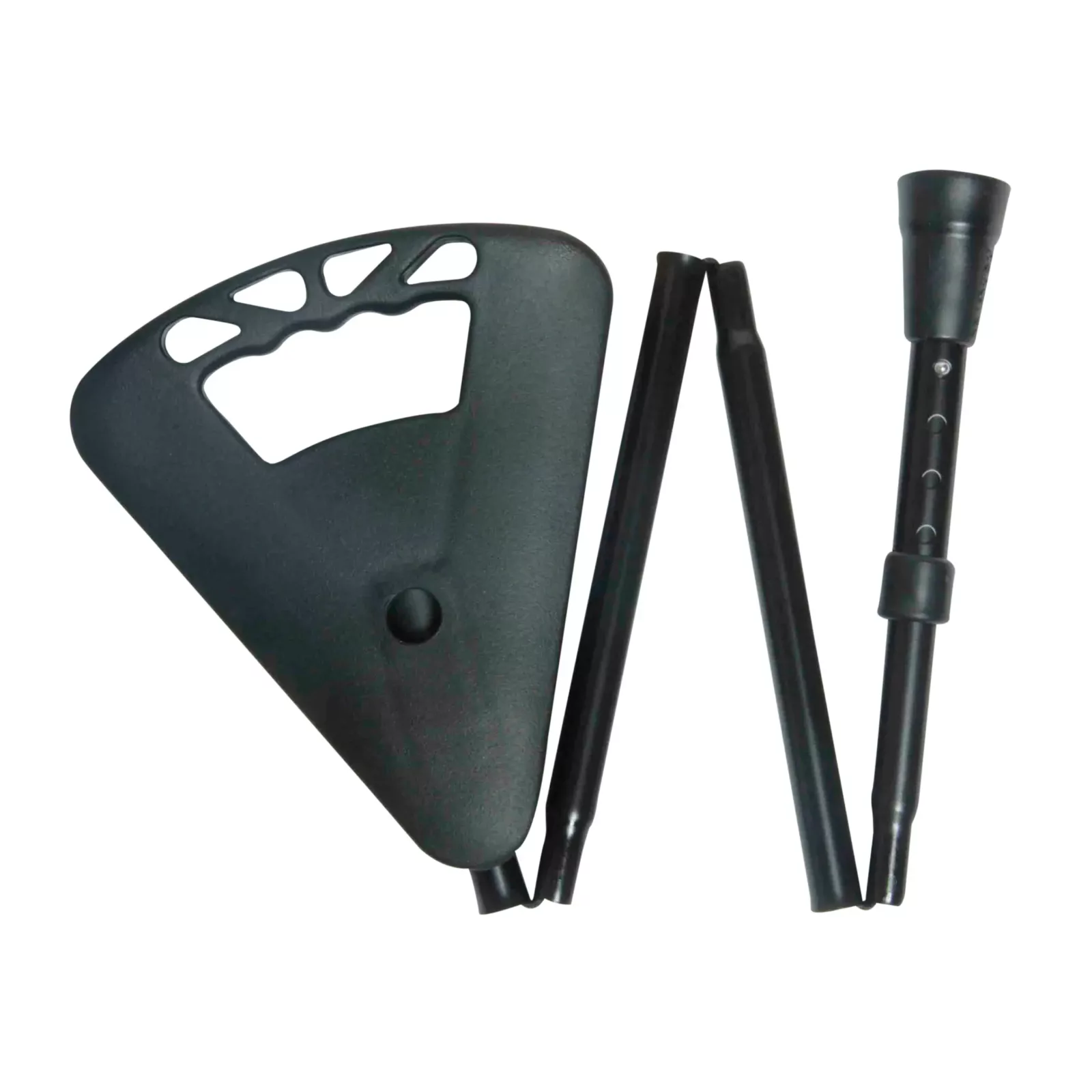 wandelstok met zitje zwart