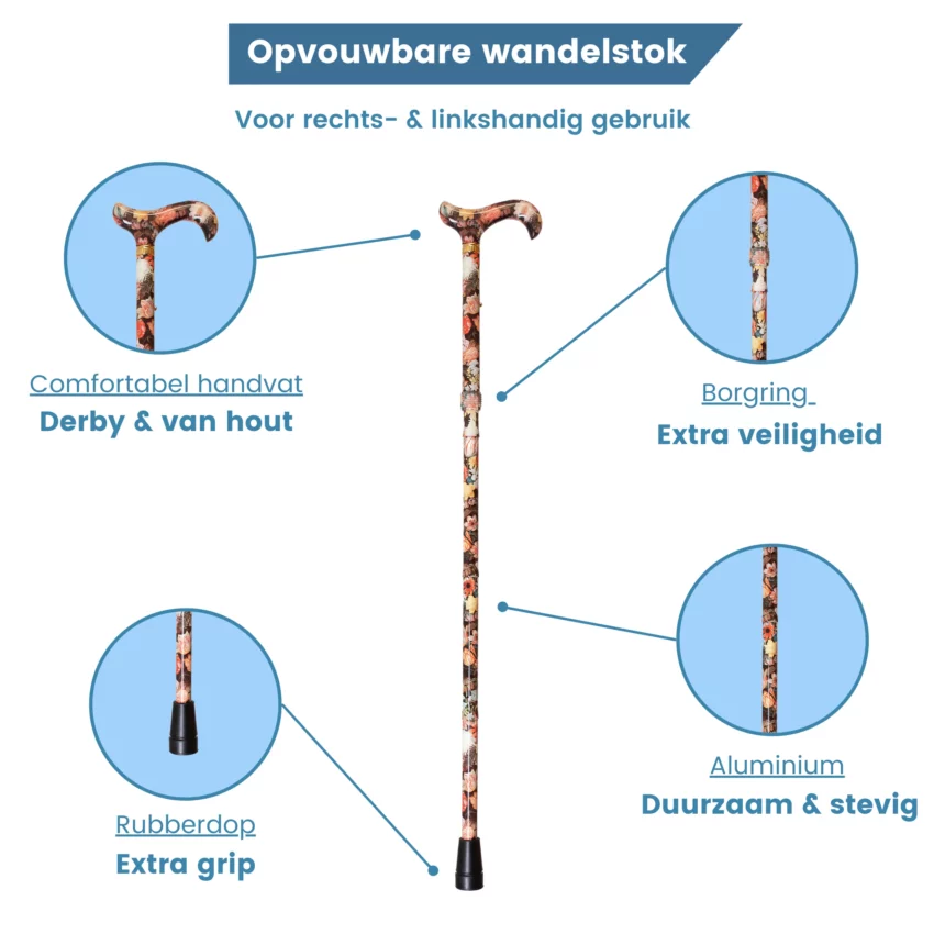 usp wandelstok opvouwbaar
