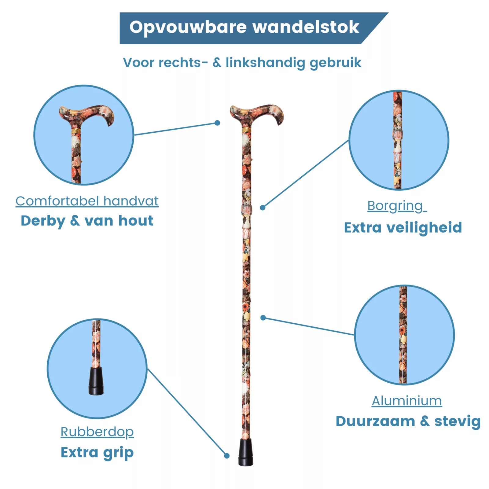 usp wandelstok opvouwbaar