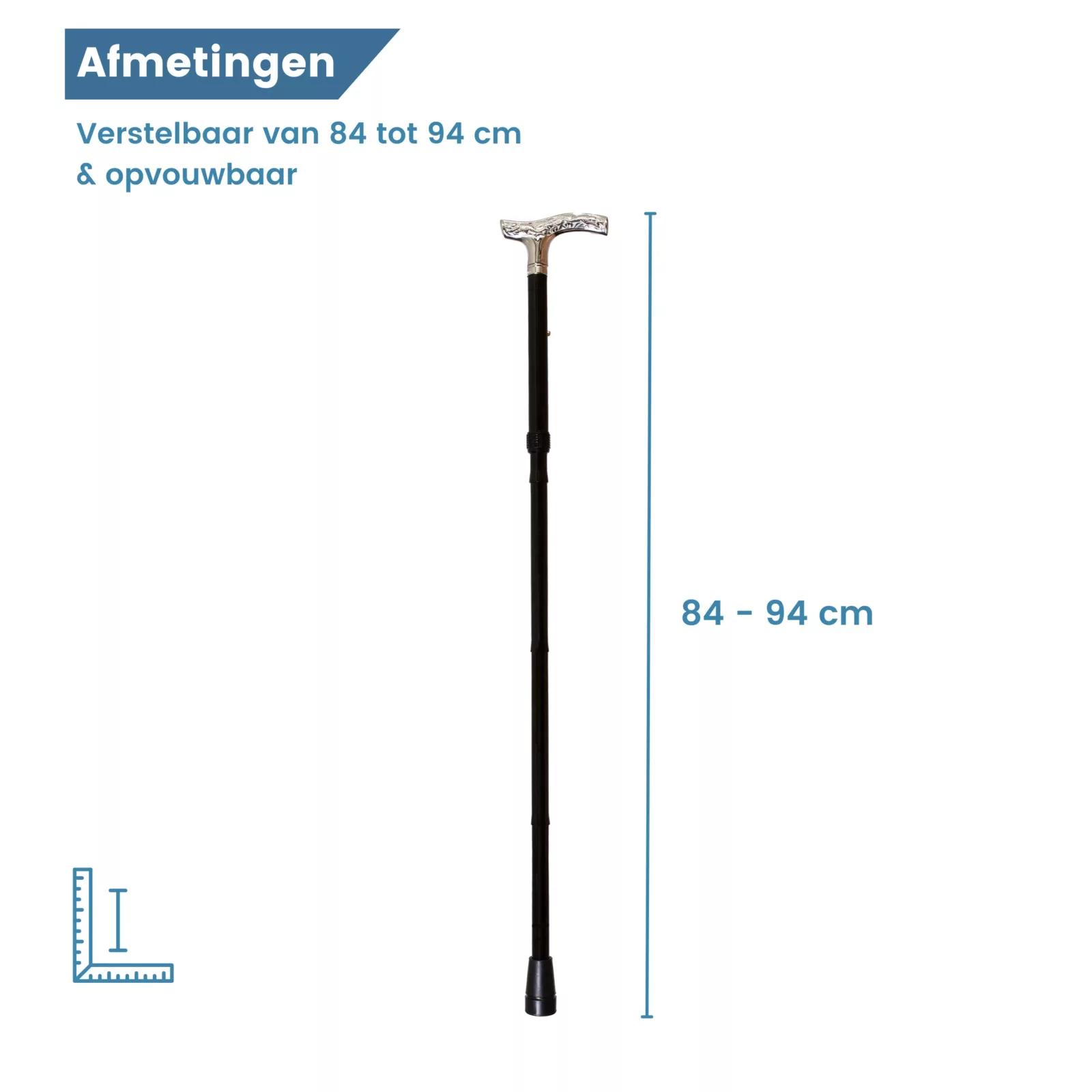 verchroomd handvat afmetingen