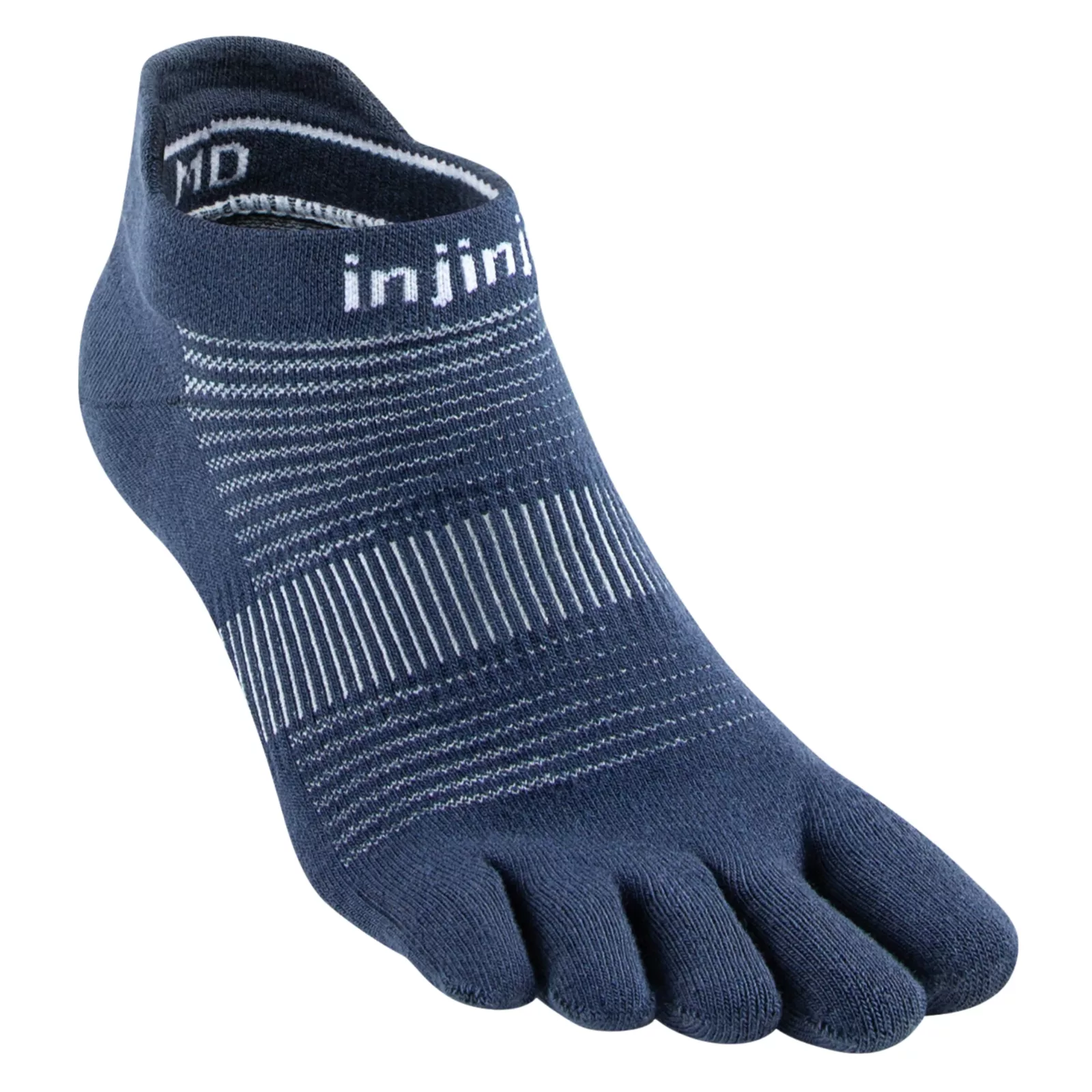 teensokken 44,5 tot 47 run lightweight no show coolmax blauw