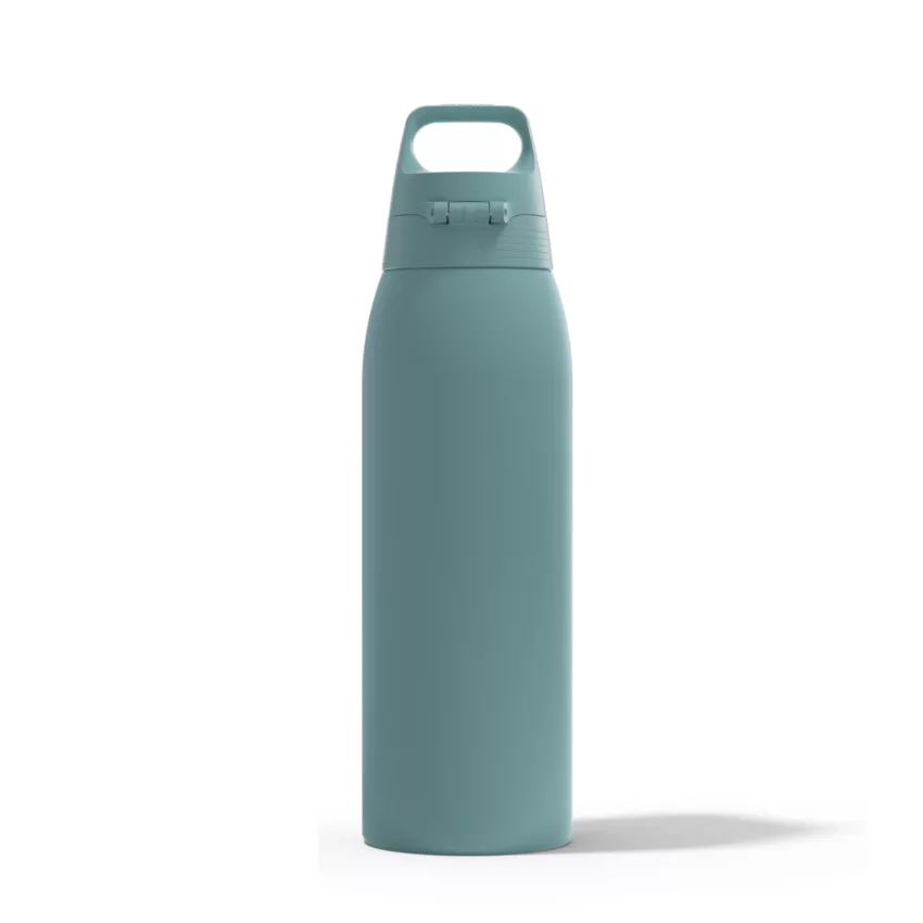 thermos fles shield therm one morning blue 1 liter achterkant