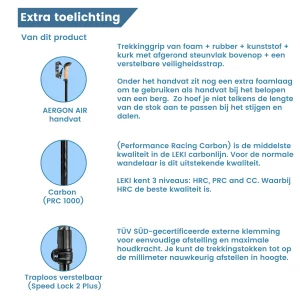 extra uitleg over trekking stokken black series van carbon