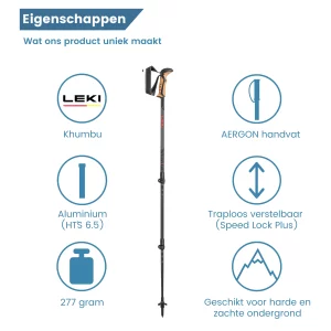 eigenschappen trekkingstokken khumbu