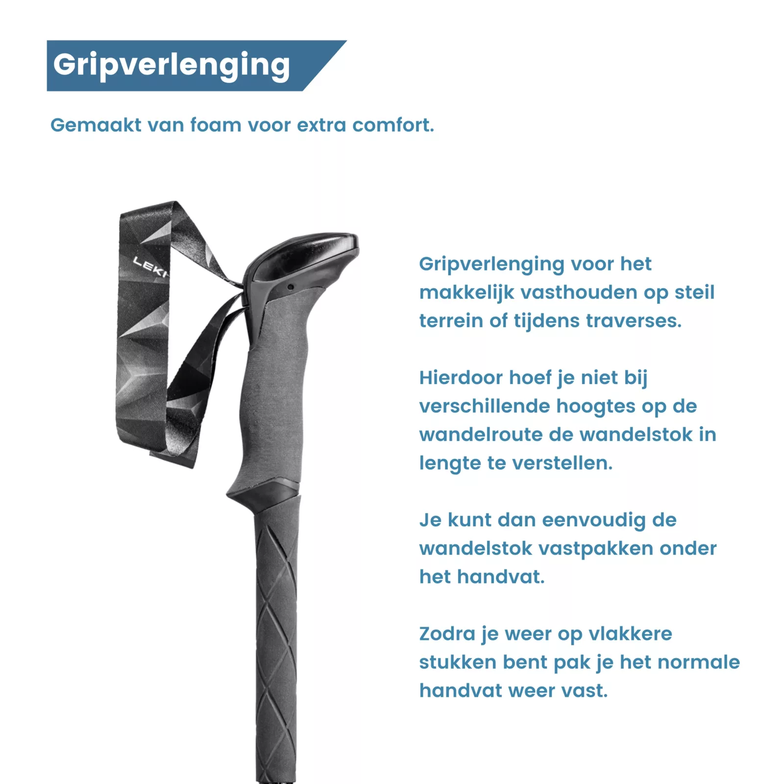 gripverlenging handvat makalu antishock opvouwbaar carbon handvat